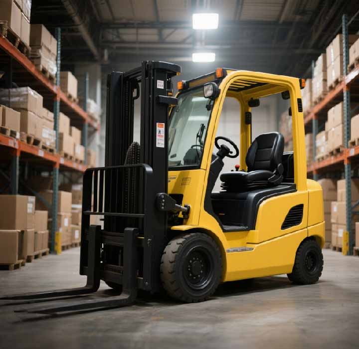 Forklift safety boosted with Waysion rugged tablets: Live proximity alerts + unified control logic.