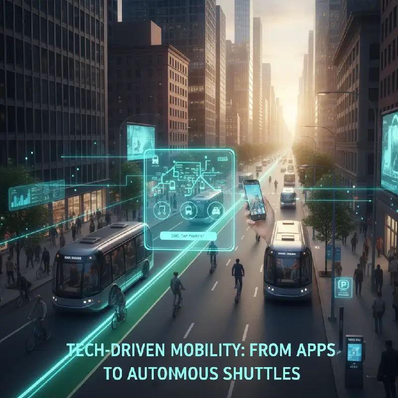 how integrated apps and autonomous shuttles are shaping the future of urban transport.
