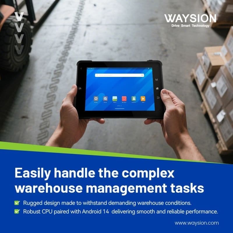 q777 rugged vehicle tablet for Forklift Safety